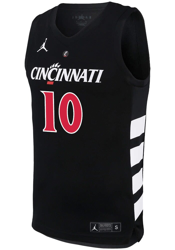 Jordan Cincinnati バスケ ユニフォーム Cincinnati Bearcats Jordan Black Replica Basketball Jersey