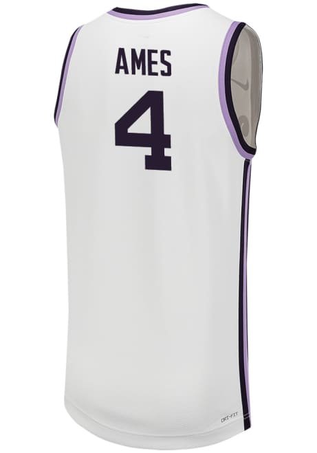 Dai Dai Ames Mens White K-State Wildcats Replica Name And Number Basketball Jersey