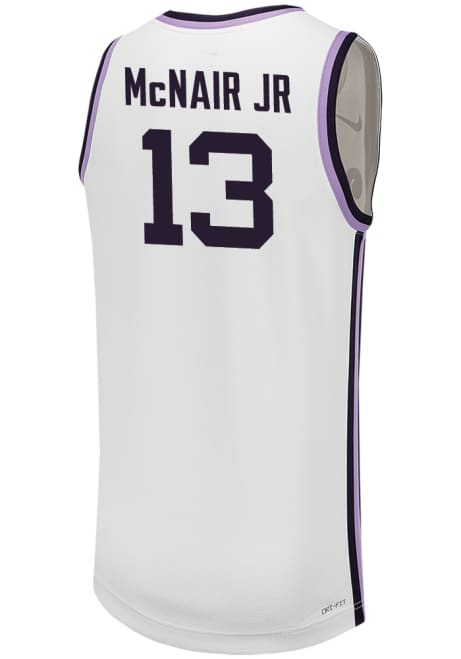 Will McNair Jr. Mens White K-State Wildcats Replica Name And Number Basketball Jersey