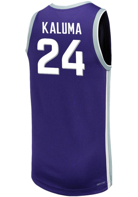 Arthur Kaluma Mens Purple K-State Wildcats Replica Name And Number Basketball Jersey