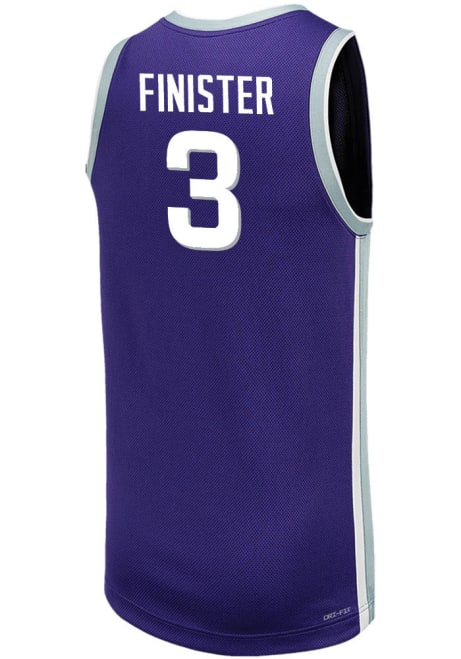 Dorian Finister Mens Purple K-State Wildcats Replica Name And Number Basketball Jersey