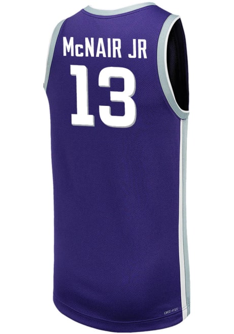 Will McNair Jr. Mens Purple K-State Wildcats Replica Name And Number Basketball Jersey