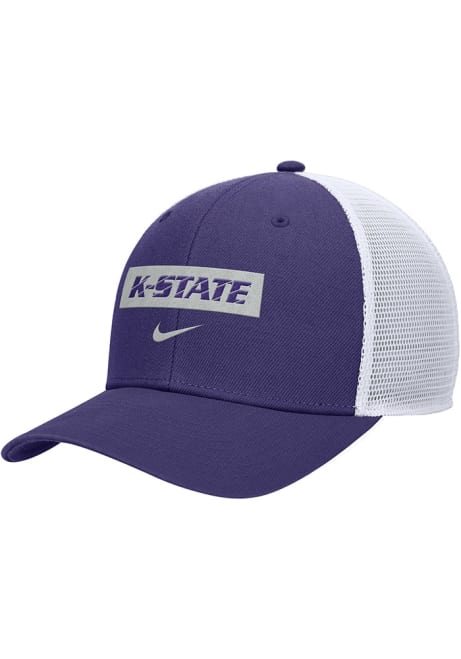 Nike Purple K-State Wildcats Rise Mesh Back Trucker Adjustable Hat