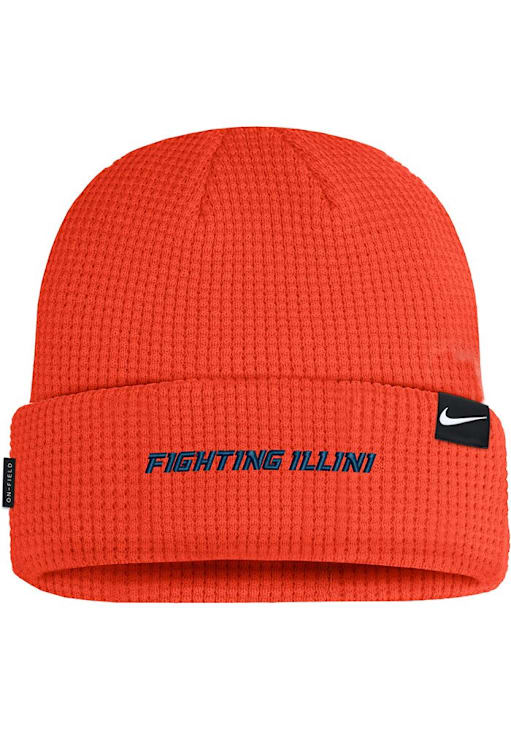 Illinois Fighting Illini Nike ORANGE Terra Beanie Waffle Knit Hat