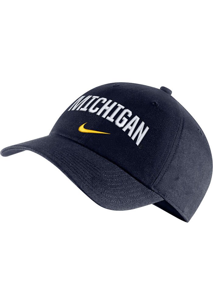 Nike BLUE Michigan Wolverines H86 Arch Adjustable Hat