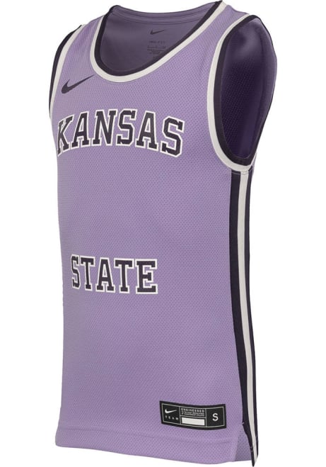 Youth K-State Wildcats Lavender Nike REPLICA BLANK NIL Basketball Jersey Jersey