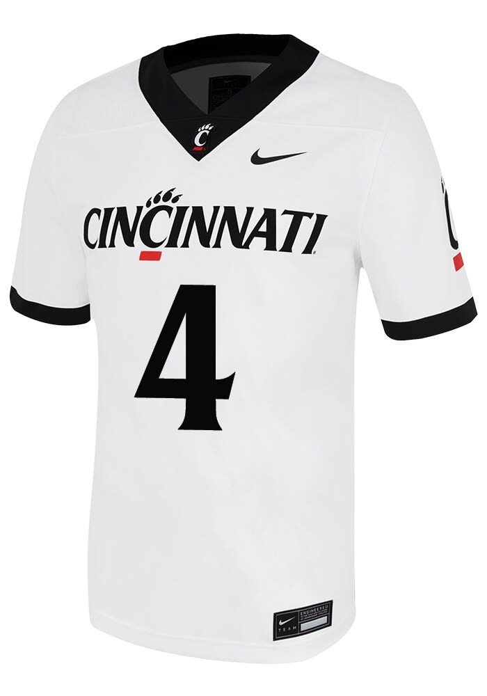 Mikah Coleman Mens White Cincinnati Bearcats Four NIL Game