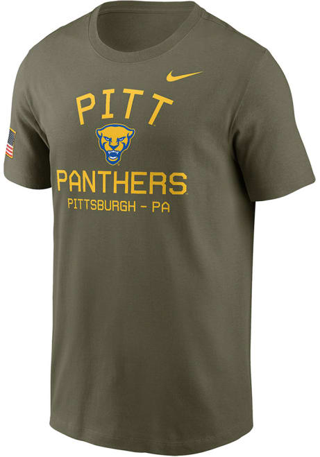 Pitt Panthers Olive Nike Military Appreciation Short Sleeve T Shirt