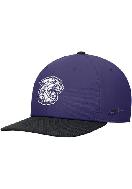 K-State Wildcats Nike Colorblock Pro Flat Bill Mens Snapback - Purple