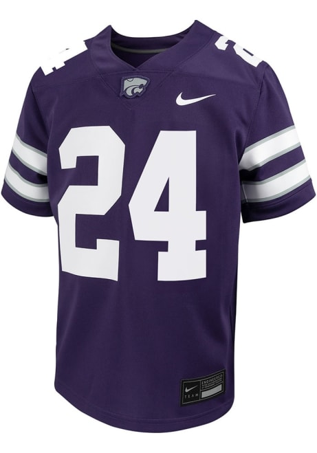 Youth K-State Wildcats Purple Nike Replica No 24 Football Jersey Jersey