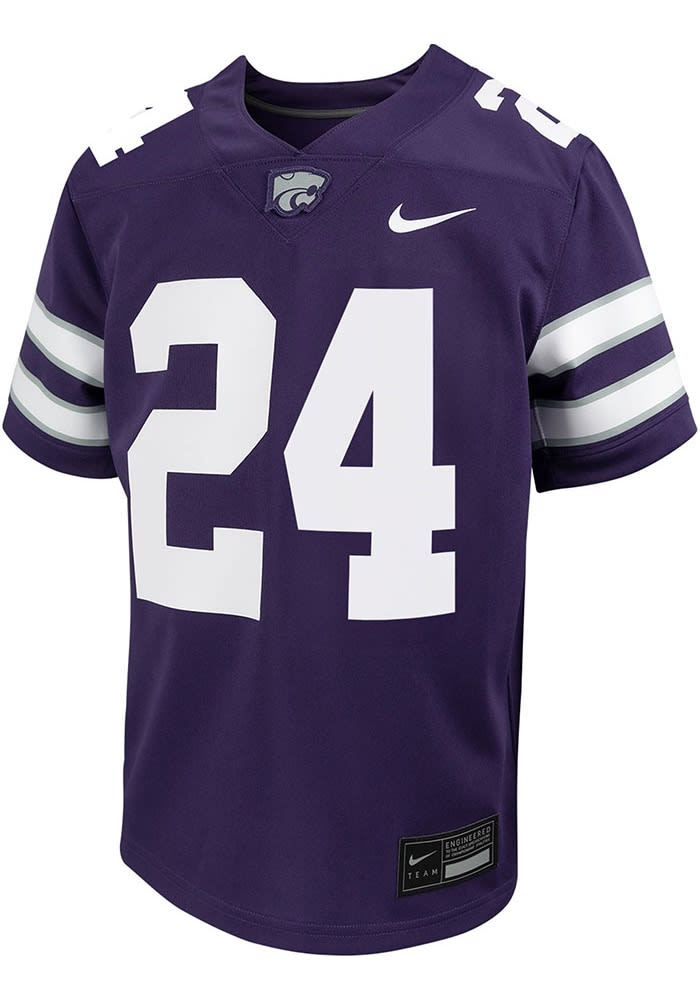 Nike Toddler PURPLE K-State Wildcats Replica No 24 Football Jersey