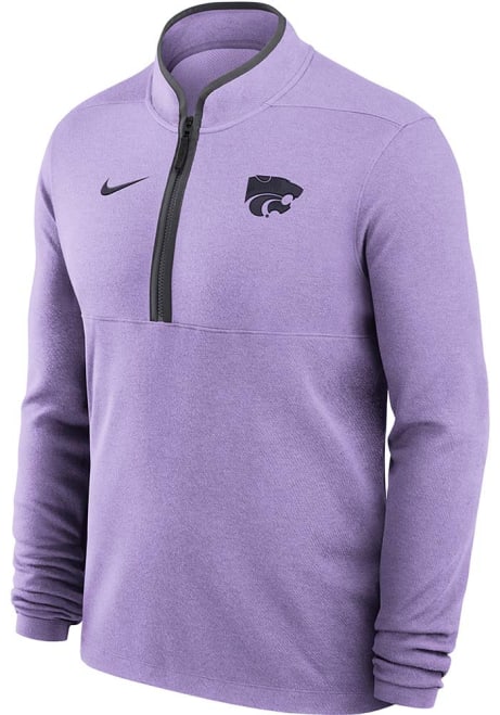 Mens K-State Wildcats Lavender Nike Victory Qtr Zip Pullover