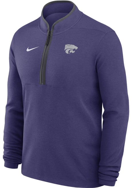 Mens K-State Wildcats Purple Nike Victory Qtr Zip Pullover