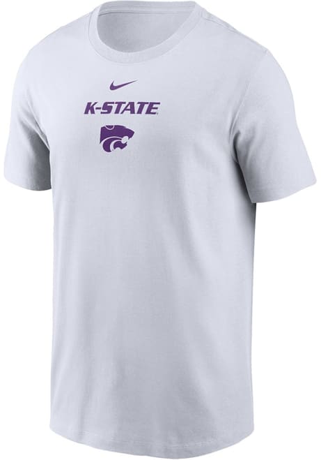 K-State Wildcats White Nike Practice Dri-FIT Short Sleeve T Shirt