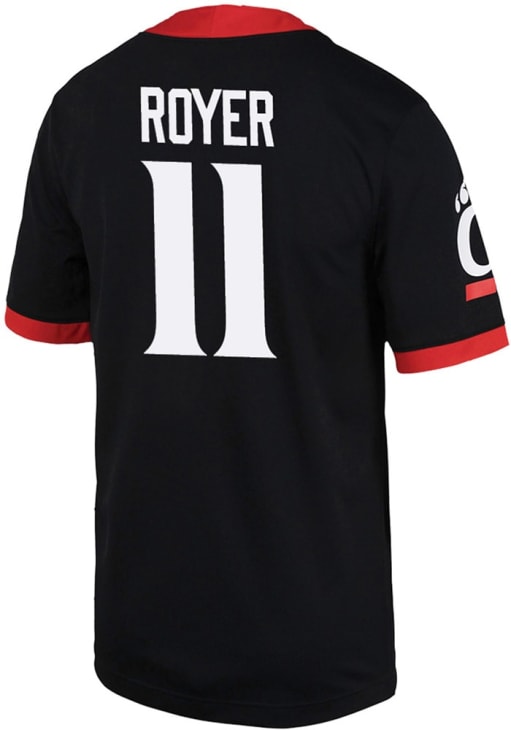 Joe Royer  Nike Cincinnati Bearcats Black NIL Game Name And Number Football Jersey
