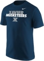 Nike Xavier Musketeers Navy Blue Across Tee