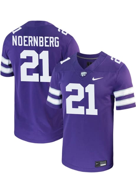 Bryce Noernberg Nike Mens Purple K-State Wildcats Game Football Jersey