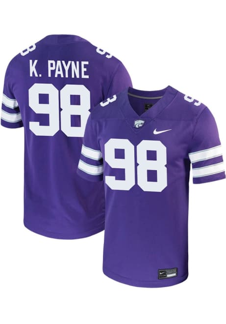 Kian Payne Nike Mens Purple K-State Wildcats Game Football Jersey