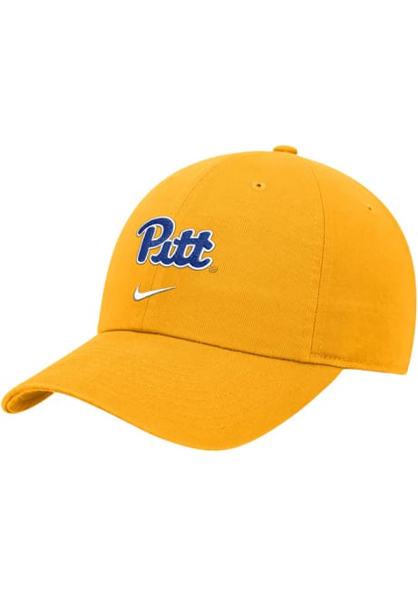 Nike Gold Pitt Panthers DRI FIT Club Unstructured Cap Adjustable Hat