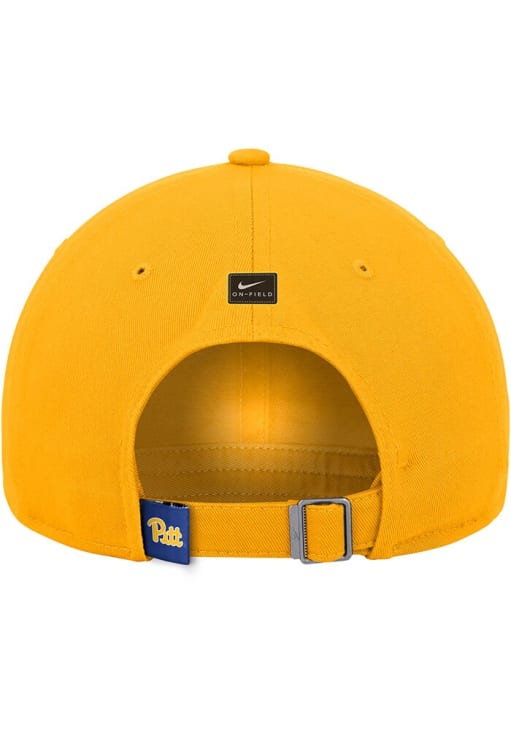 Nike Pitt Panthers DRI FIT Club Unstructured Cap Adjustable Hat - Gold