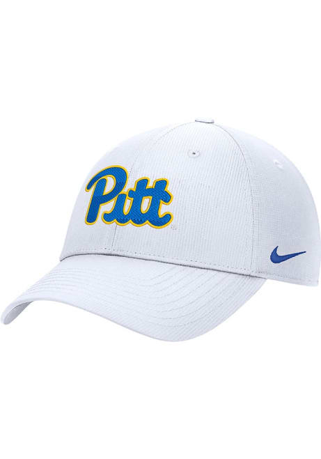 Nike White Pitt Panthers Nike DRI FIT Club Structured Cap Adjustable Hat