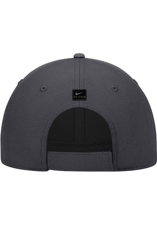Nike Pitt Panthers Charcoal Youth DRI FIT Rise Structured 5 Panel  Cap Youth Adjustable Hat