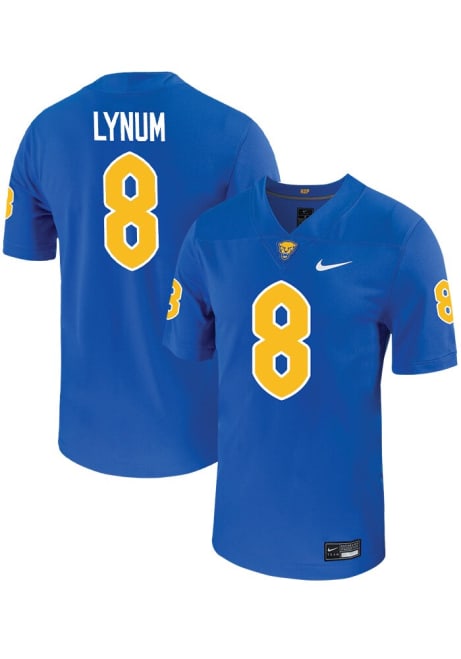 Tamon Lynum Nike Mens Blue Pitt Panthers Game Name And Number Football Jersey