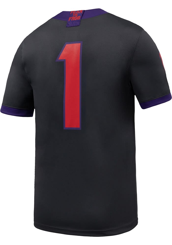 Nike Mens ANTHRACITE TCU Horned Frogs Football Replica Jersey