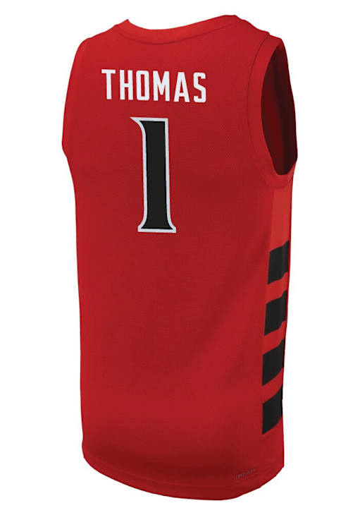 Day Day Thomas Mens Red Cincinnati Bearcats NIL Basketball Jersey