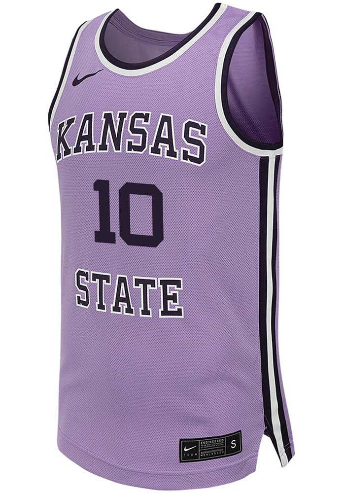 David Castillo Youth LAVENDER K-State Wildcats Replica Name And