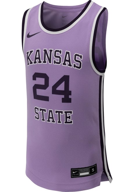 Youth K-State Wildcats Lavender Nike Retro Replica No 25 Basketball Jersey Jersey