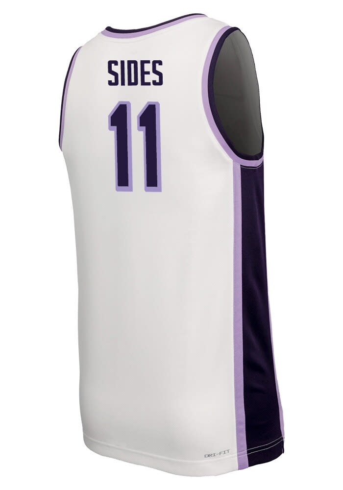 Taryn Sides Mens White K-State Wildcats Home Basketball Taryn Sides Mens White K-State Wildcats Home Basketball