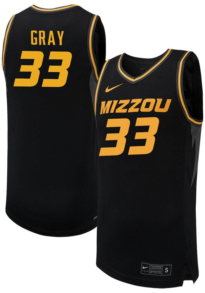 Joshua Gray Missouri Tigers BLACK Road Jersey - 198602660