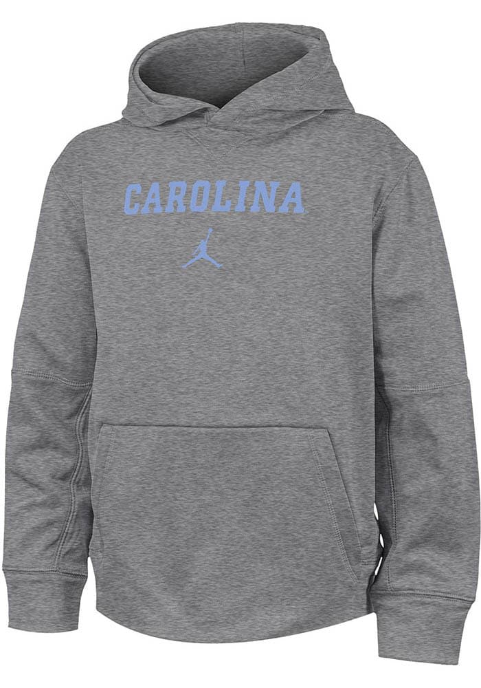 North Carolina Tar Heels Nike Youth HEATHERGREY Jordan Long