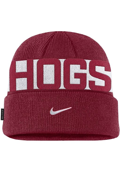 Arkansas Razorbacks Nike CRIMSON Peak Utility Beanie Knit Hat