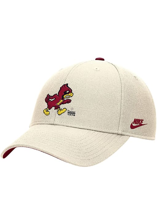 Nike Iowa State Cyclones CREAM Rise Cap Adjustable Hat 198602821