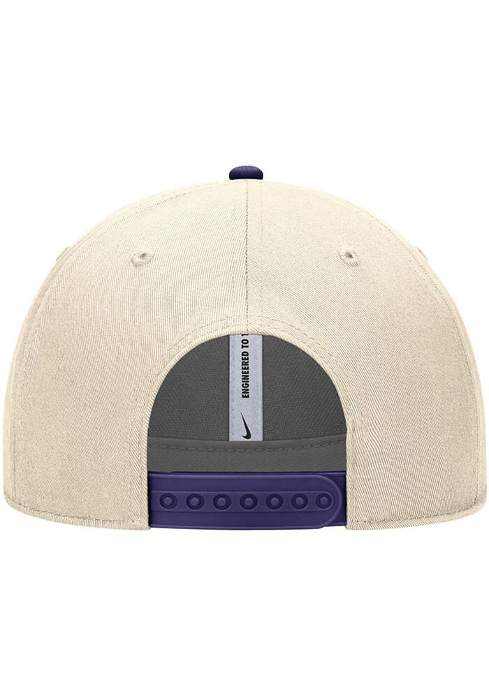 Nike CREAM K-State Wildcats Rise Cap Adjustable Hat - 198602855