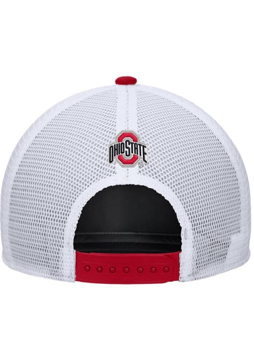 Nike Ohio State Buckeyes Red Youth Rise Pinch Panel Meshback Youth Adjustable Hat