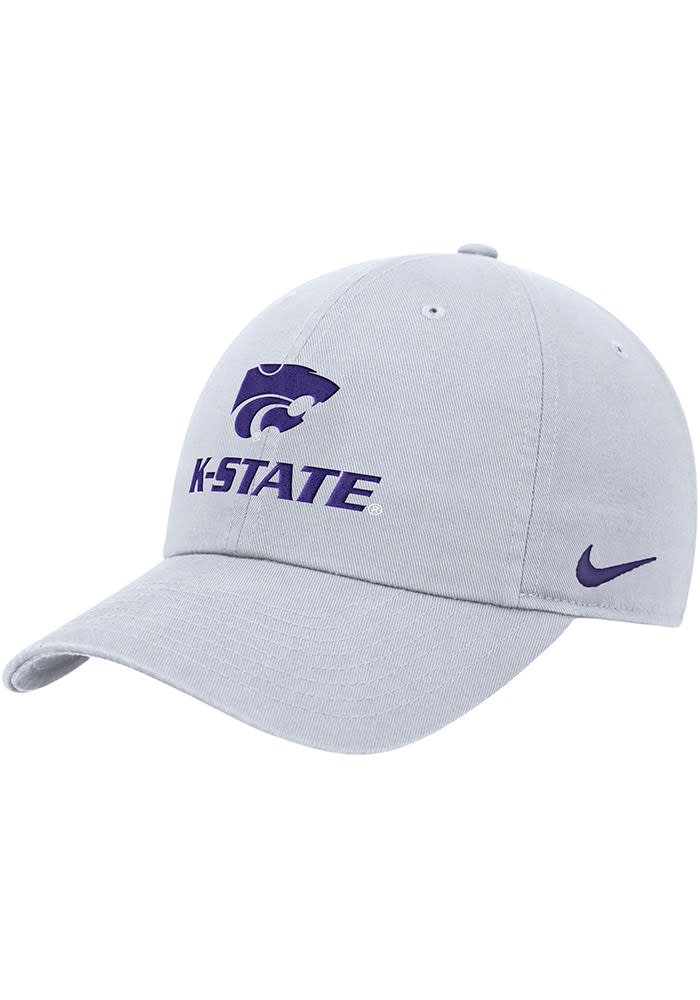 5150taka Nike White K-State Wildcats CLUB CAP Adjustable Hat - 198603335