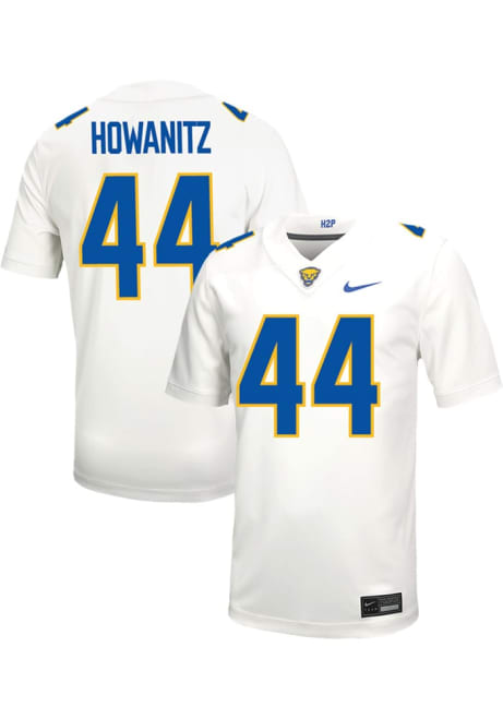 Adam Howanitz Nike Mens White Pitt Panthers VIRTUAL NIL Game Name And Number Football Jersey