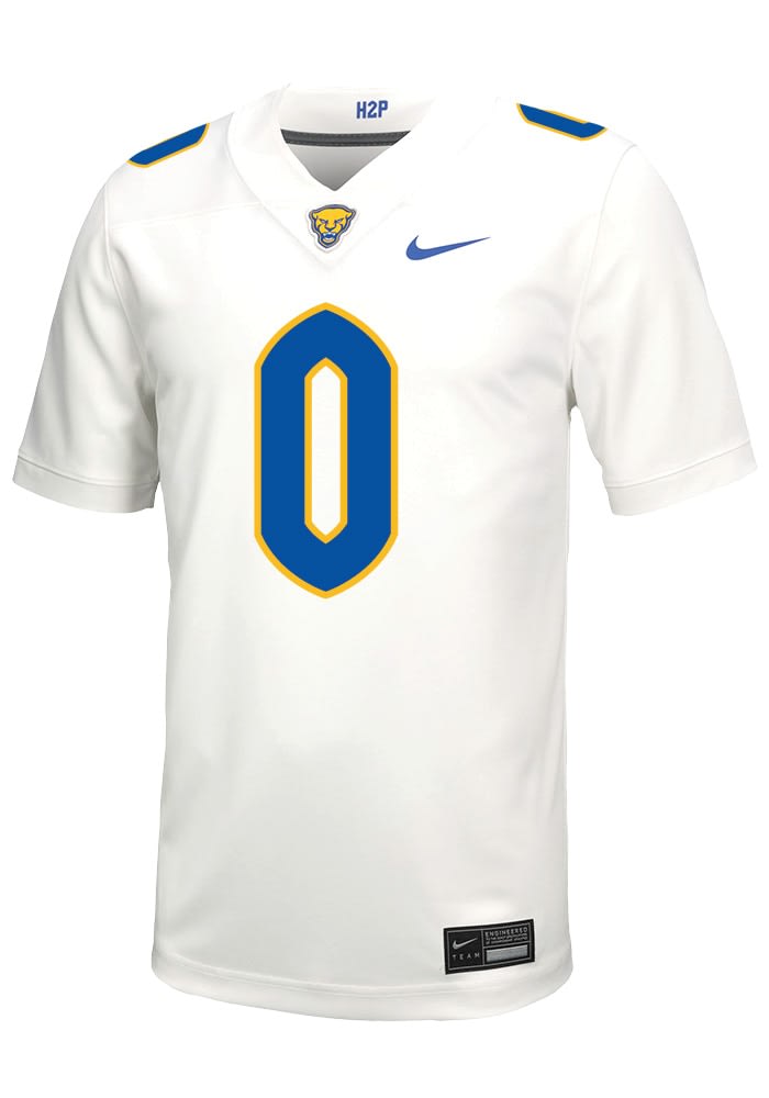 Braylan Lovelace Mens White Pitt Panthers Football Name And Number