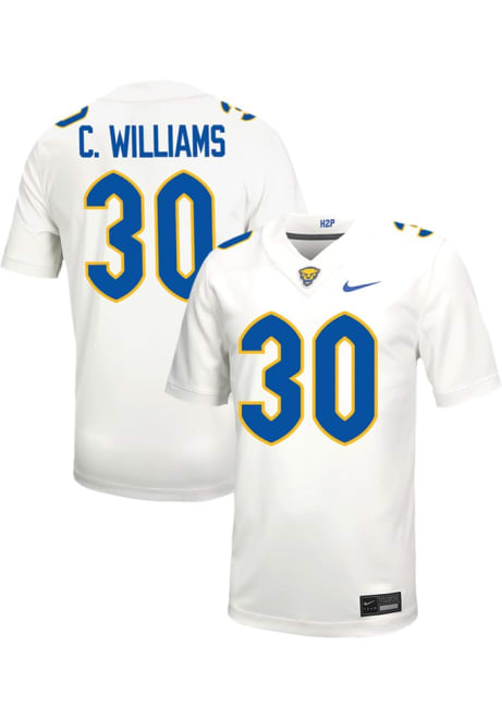 Caleb Williams Nike Mens White Pitt Panthers VIRTUAL NIL Game Name And Number Football Jersey