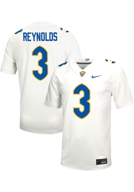 Daejon Reynolds Nike Mens White Pitt Panthers NIL Game Name And Number Football Jersey