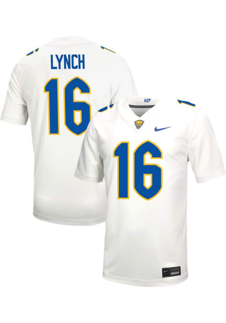 David Lynch Nike Mens White Pitt Panthers VIRTUAL NIL Game Name And Number Football Jersey