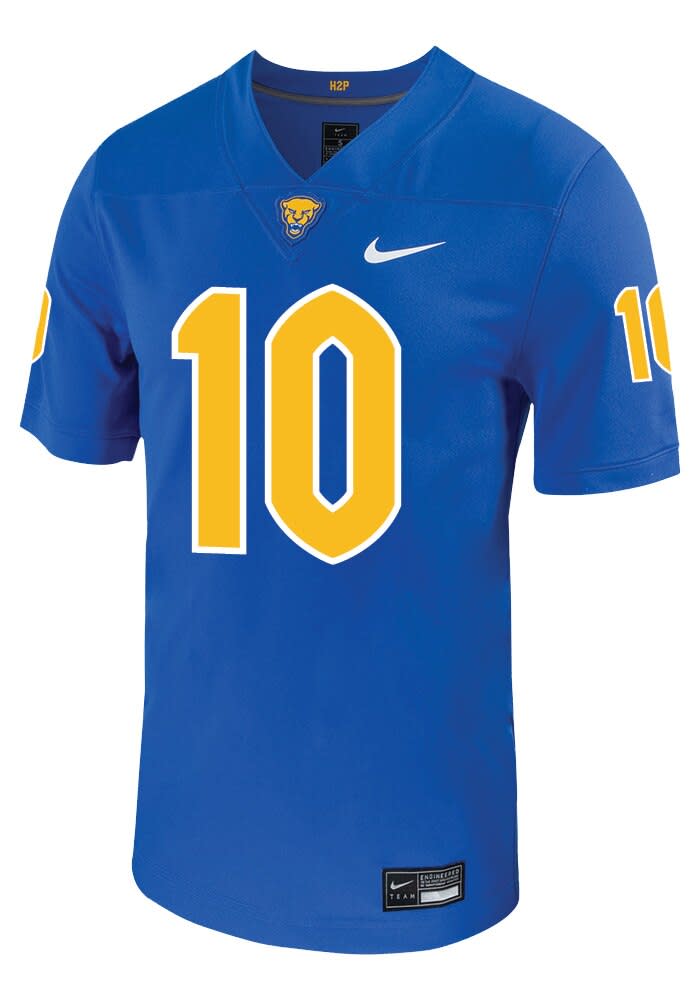Eli Holstein Mens ROYAL Pitt Panthers Football Name And Number