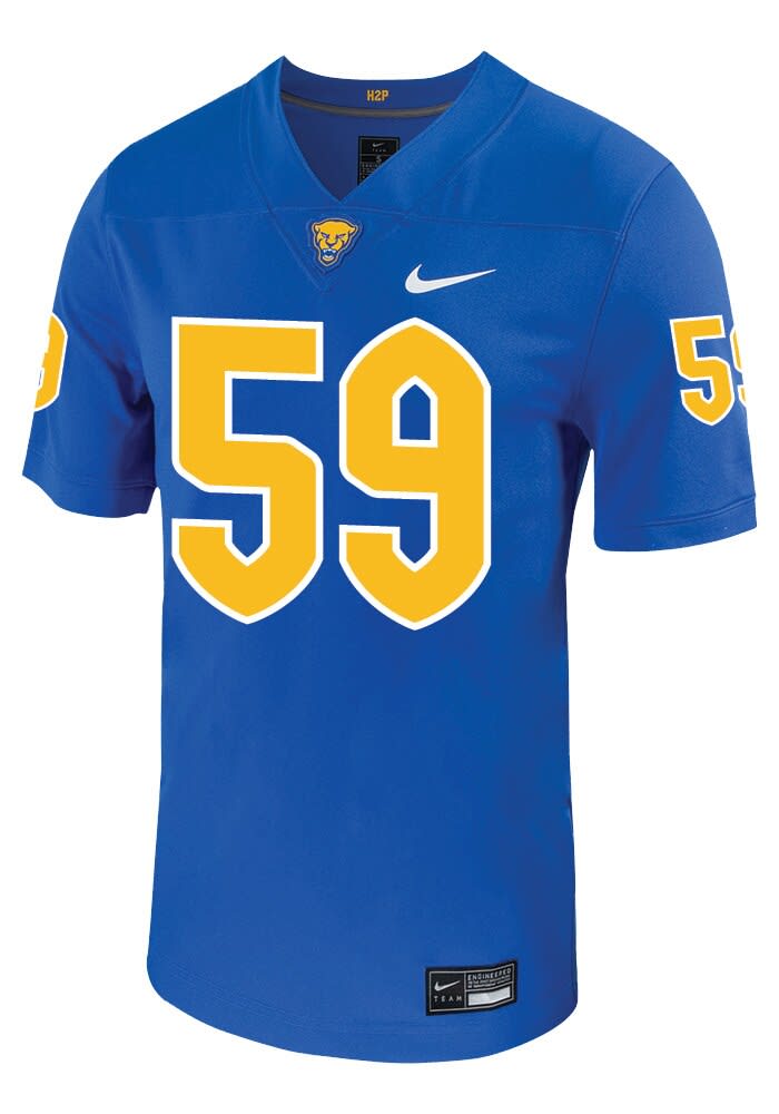 Nick Lapi Mens ROYAL Pitt Panthers Football Name And Number