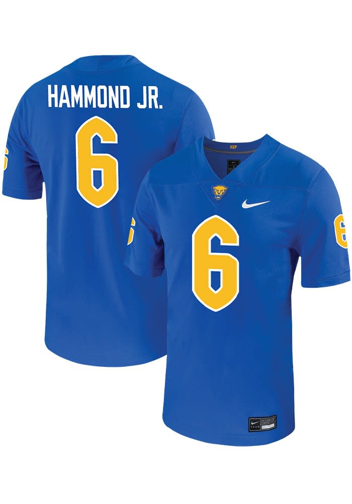 Rodney Hammond Jr Pitt Panthers NIL Game Name And Number Jersey ROYAL