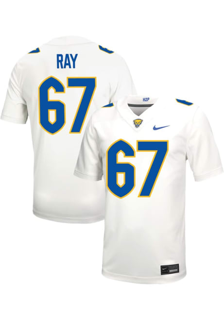 Tai Ray Nike Mens White Pitt Panthers VIRTUAL NIL Game Name And Number Football Jersey