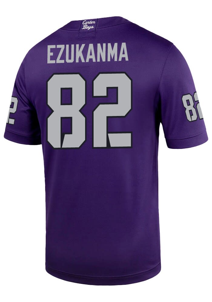 Dozie Ezukanma Mens PURPLE TCU Horned Frogs NIL Game Name And