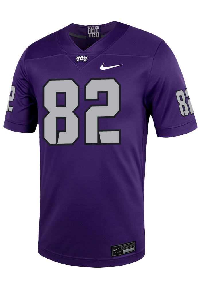 Dozie Ezukanma Mens PURPLE TCU Horned Frogs NIL Game Name And